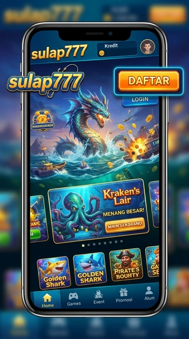 Halaman unduh aplikasi dengan pilihan aplikasi dari sulap777.